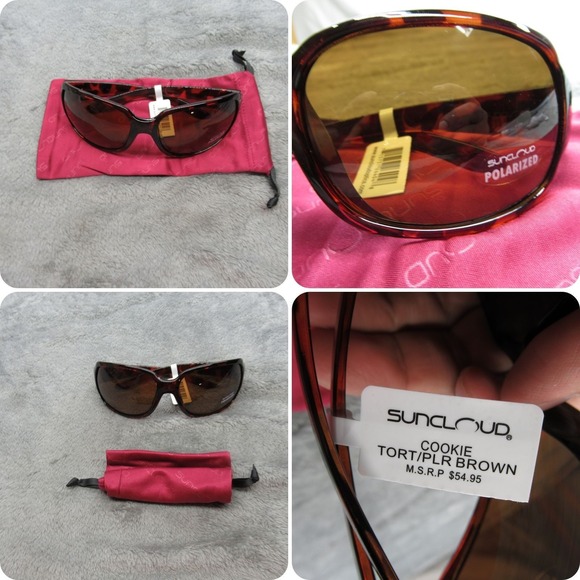 Suncloud Polarized Sunglasses Unisex Cookie Tortoise Brown Frame Eyewear NEW - Picture 1 of 7